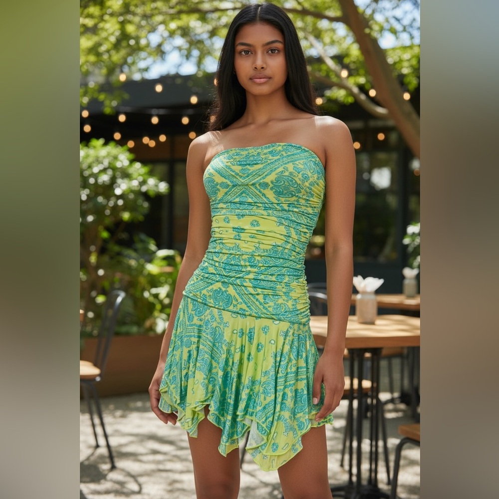 Lovers + Friends Strapless Fallon Mini Dress